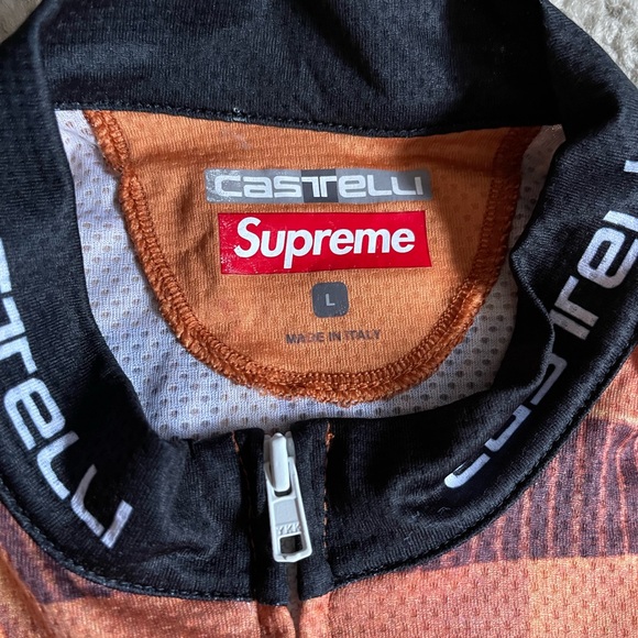 Supreme Castelli Cycling Jersey with Red and Brown Graffiti - Picture 4 of 5